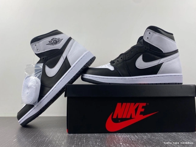 Rep Husky Jordan DZ5485-010 Reverse Panda OG 1 Air High 0813
